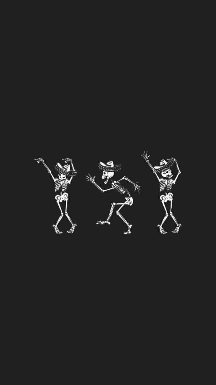 Dancing skeletons Blank