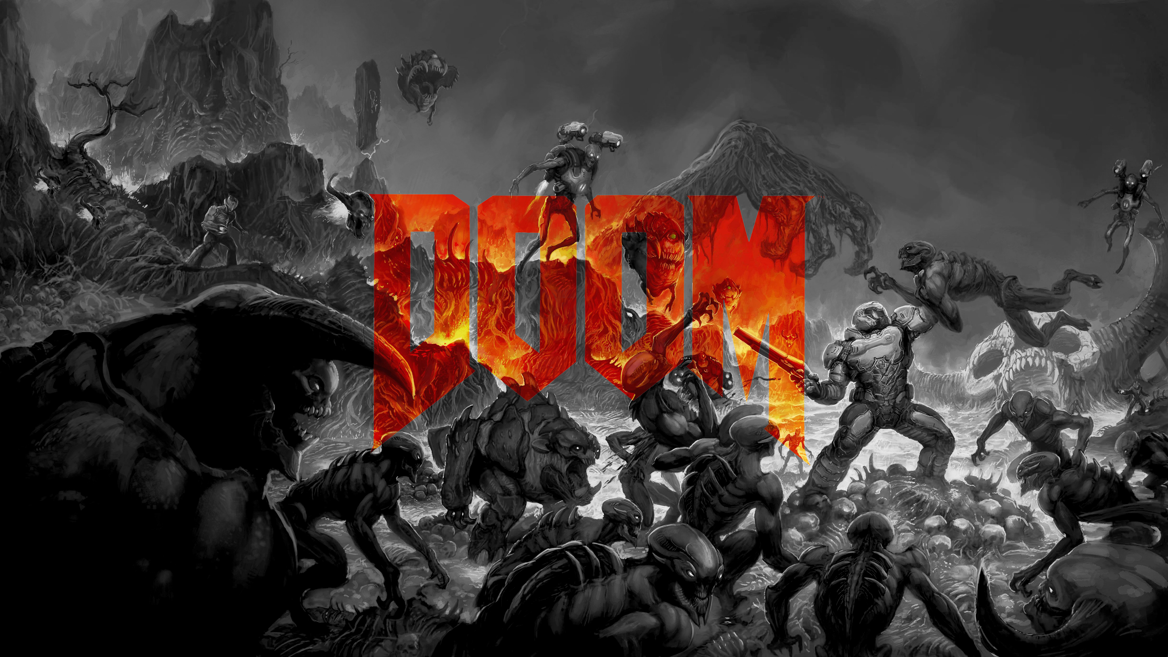 Download Video Game Doom 4k Ultra HD Wallpaper