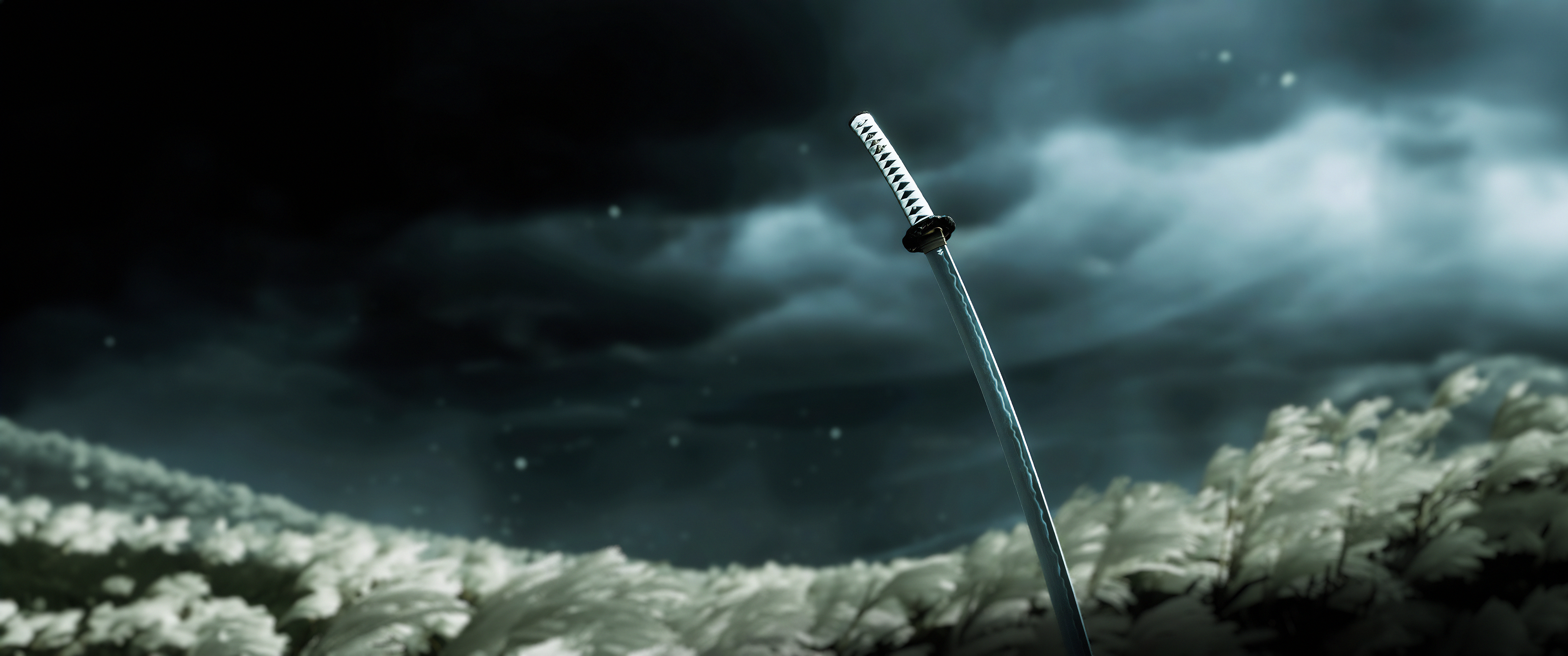 Ghost of Tsushima main menu wallpaper [3440*1440]