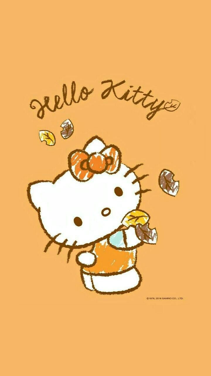 Hello kitty wallpaper autumn