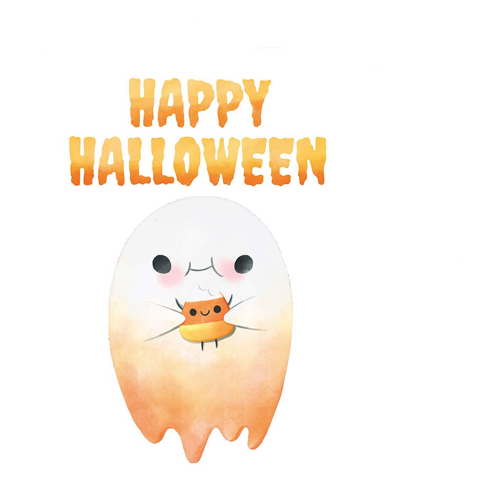 Home Find Cute Halloween Ghost Happy Halloween Wall Decals Mural Halloween Vinyl Stickers Halloween Wallpaper Removable Self Adhesive Arts Party Decorations Supplies 12 x 18 inches, Tools & Home Improvement