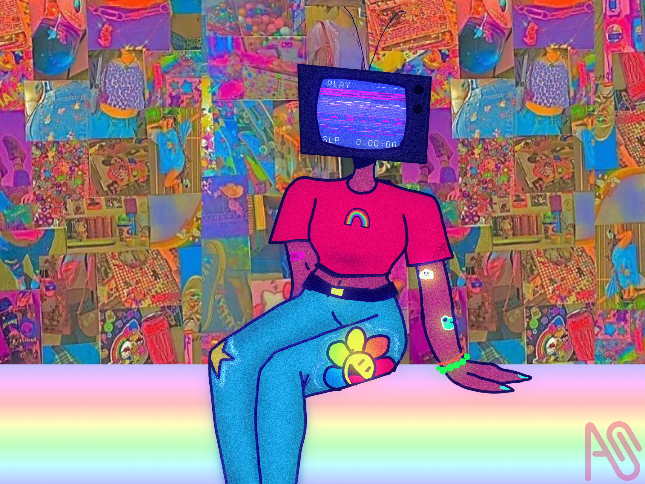 Kidcore tv girl ✨Stardust✨ ART street