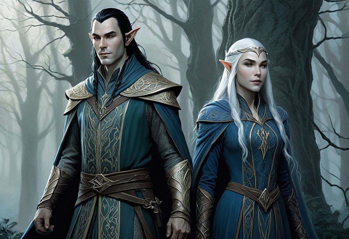 Noldor Elves in Middle Earth. Stable Diffusion Online