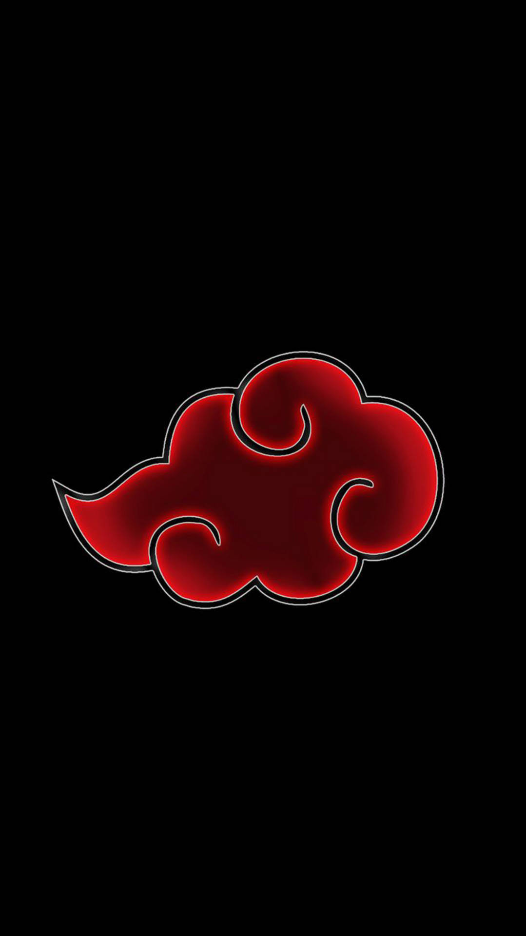 Download Dark Red Akatsuki Cloud iPhone Wallpaper