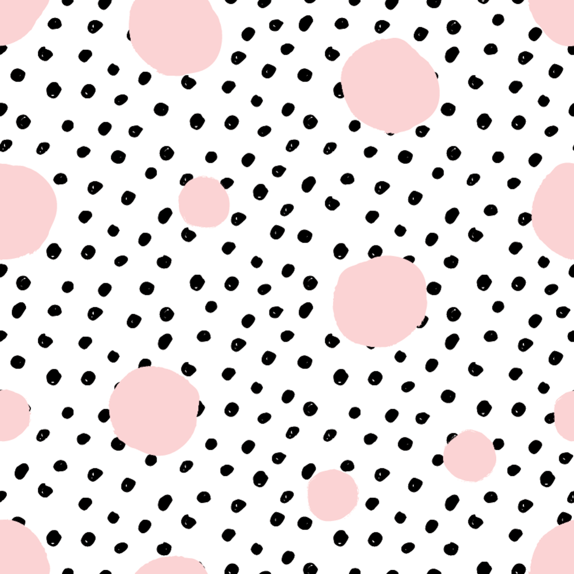 Ella And Black Polka Dot Children's Wallpaper Mural