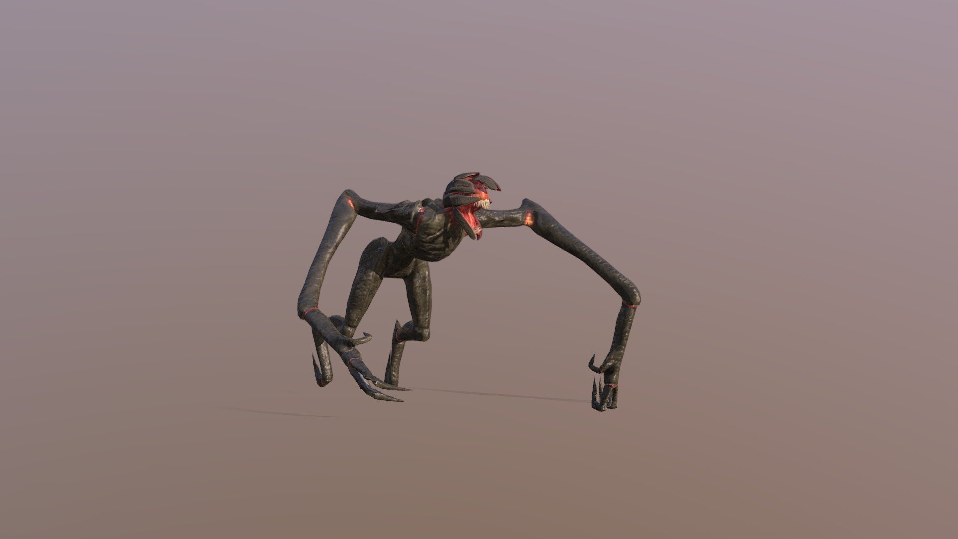 quiet place monster (death angel) Free 3D model by mCG Blends [b1e5617]