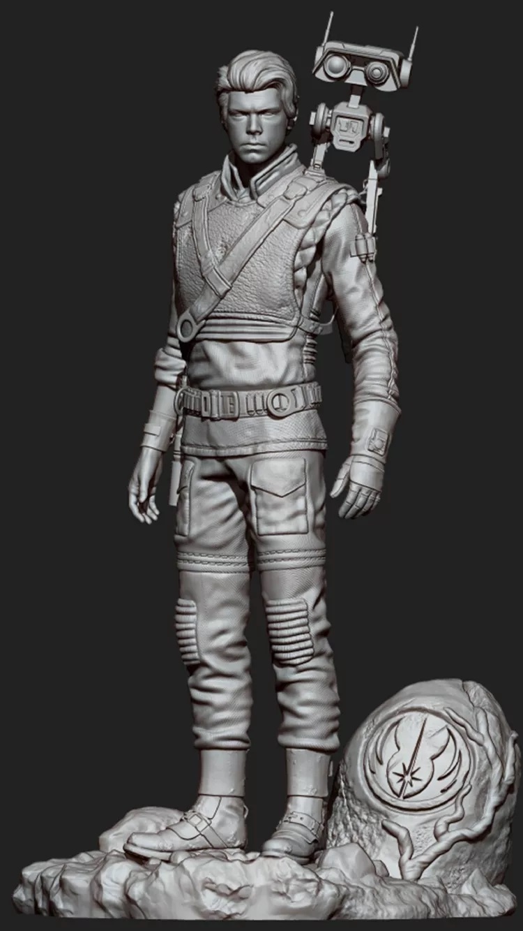 ⭐ Cal Kestis Wars Jedi Fallen Order FanArt・ STL File for 3D printing・Cults