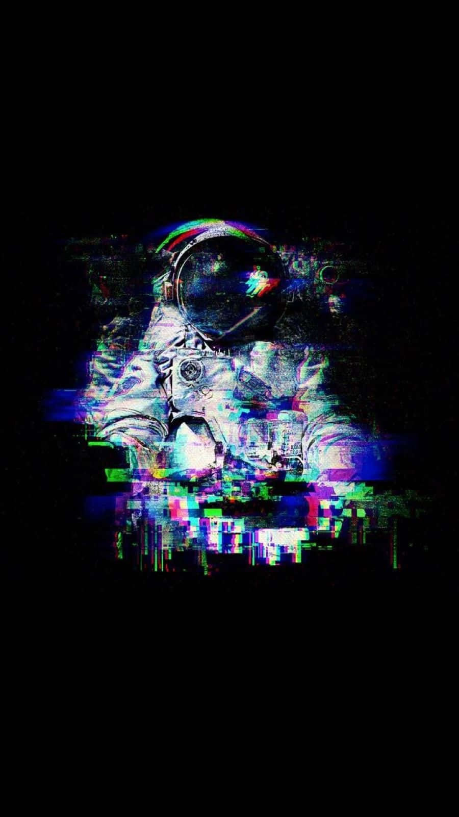 Glitch Trippy Dark Aesthetic Wallpaper