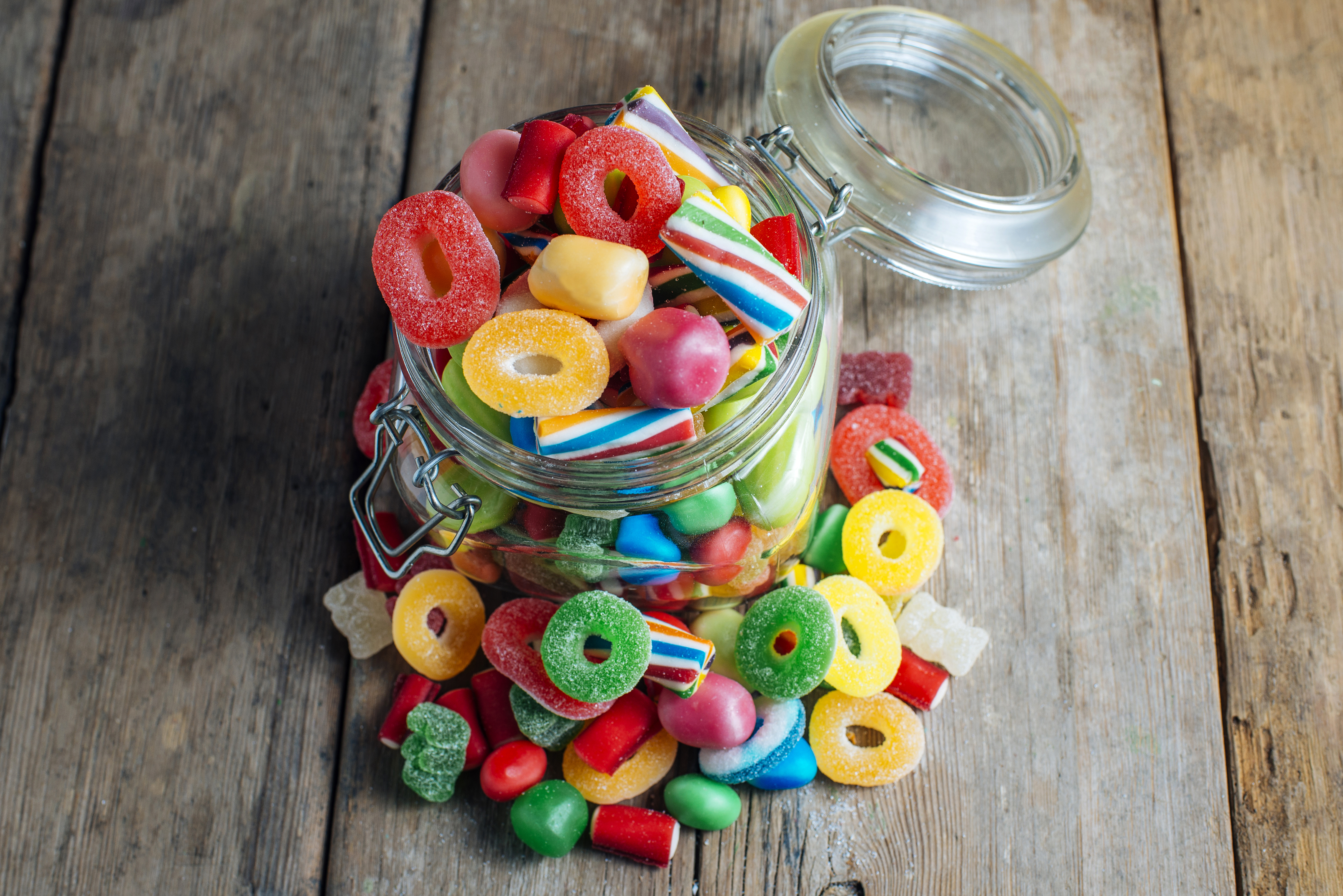 Colorful Candy Jar Delight