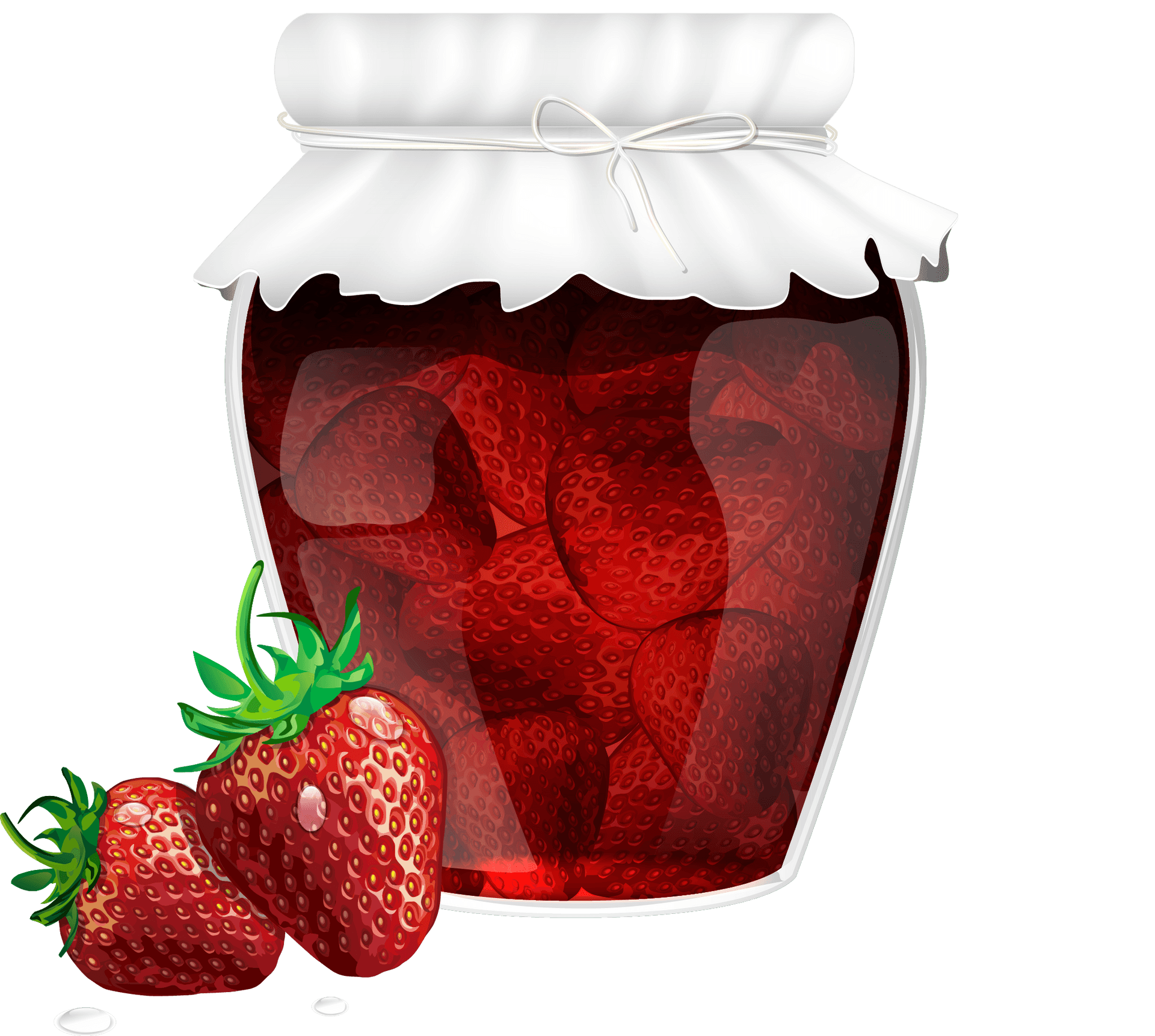 Download Strawberry Jam Jar Illustration