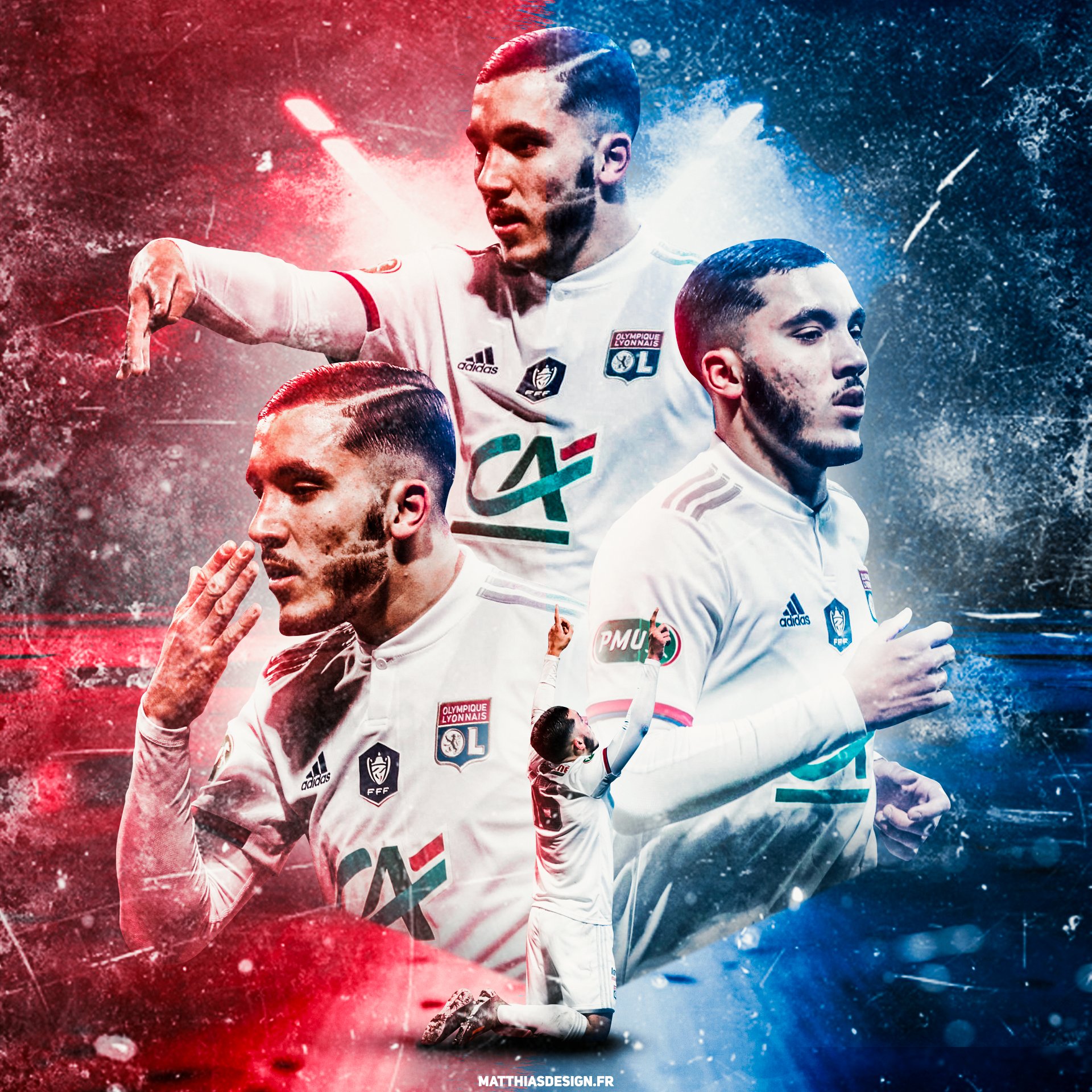 MatthiasDesign - [Personal work] - x ⚽ First Goal #Share if you like it :) #OL #Lyon #TeamOL #Cherki