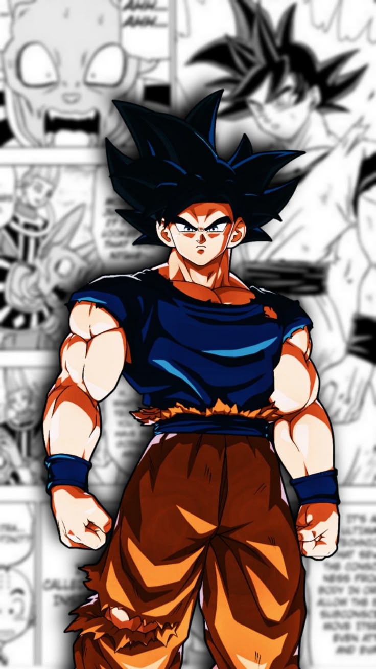 UI Sign Goku Manga Themed Wallpaper
