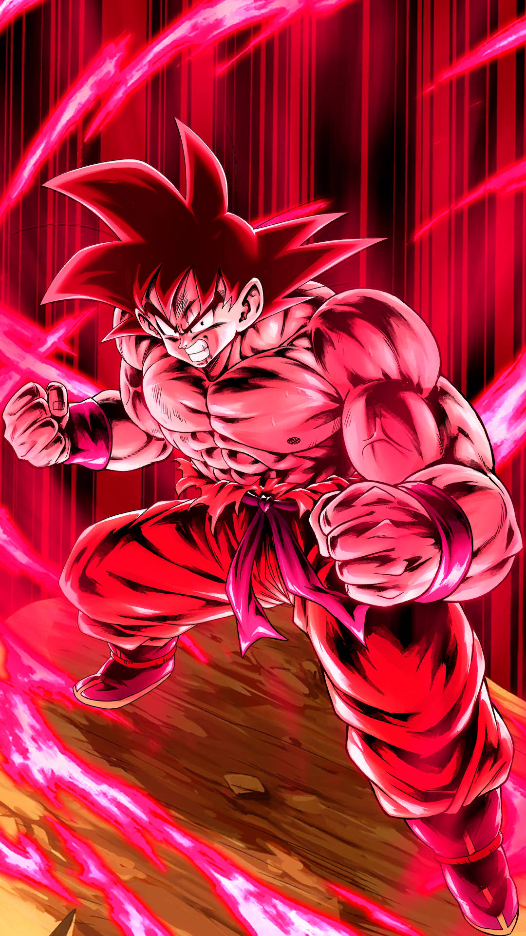 Download Goku Red Kaioken Aura Wallpaper
