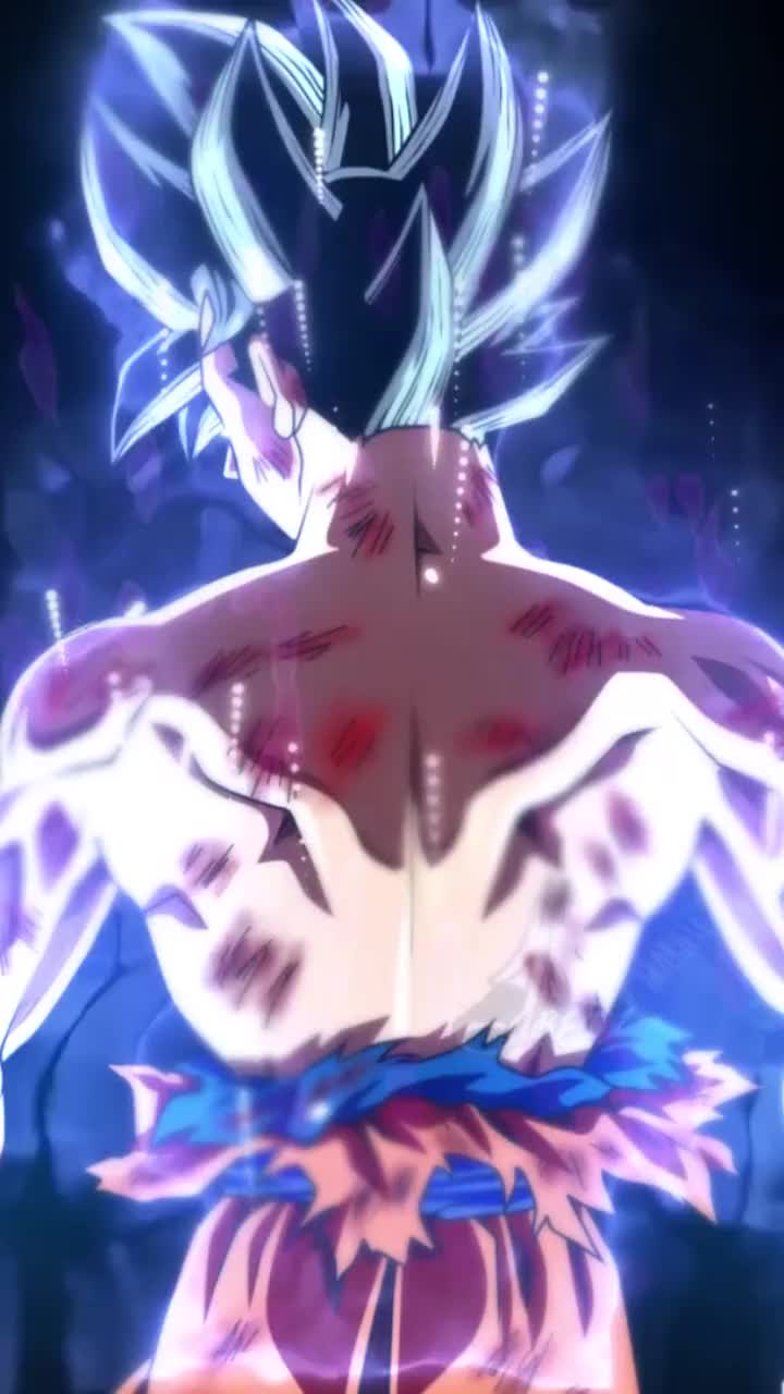 Goku Black Floating With Blue Aura Around Mobile Live Wallpaper