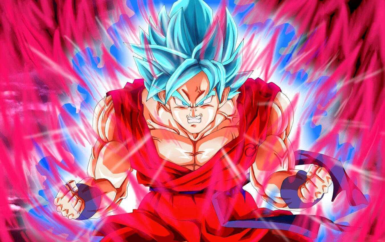 Download Goku Raging Kaioken Aura Wallpaper