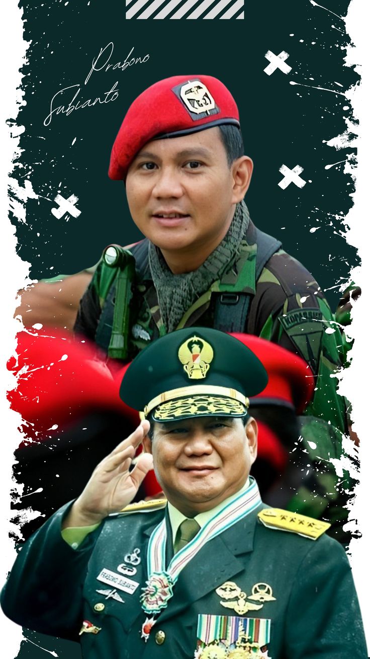 Wallpaper Potret Jenderal Prabowo Subianto