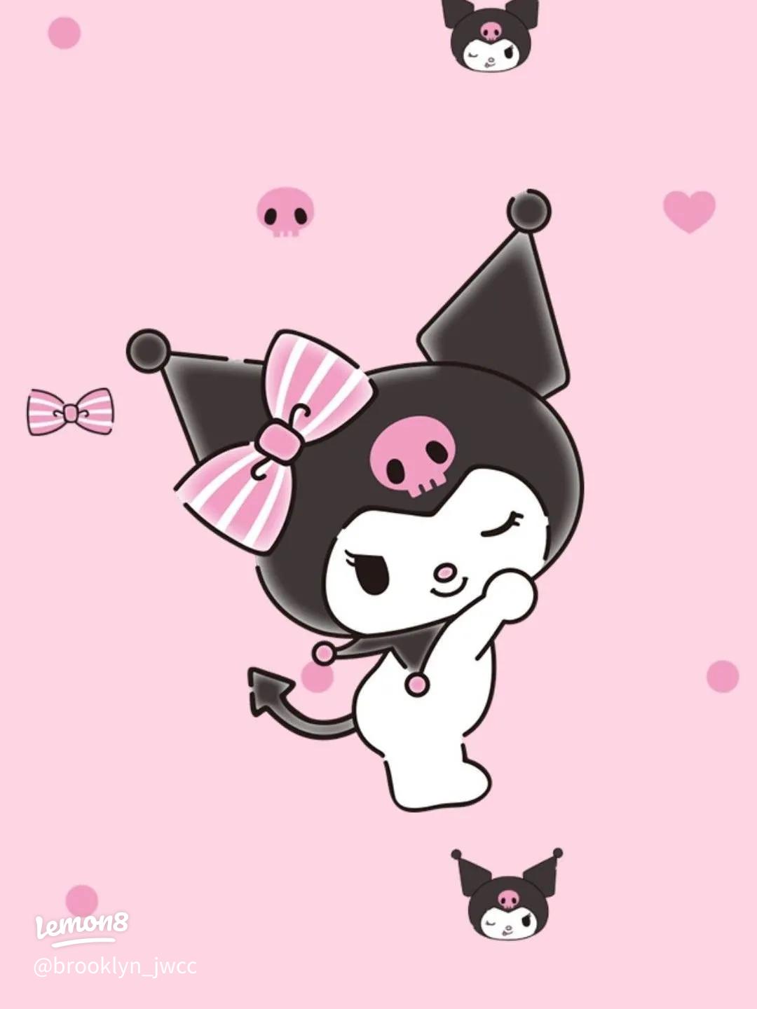 Adorable Kuromi Wallpaper for Your Phone and iPad
