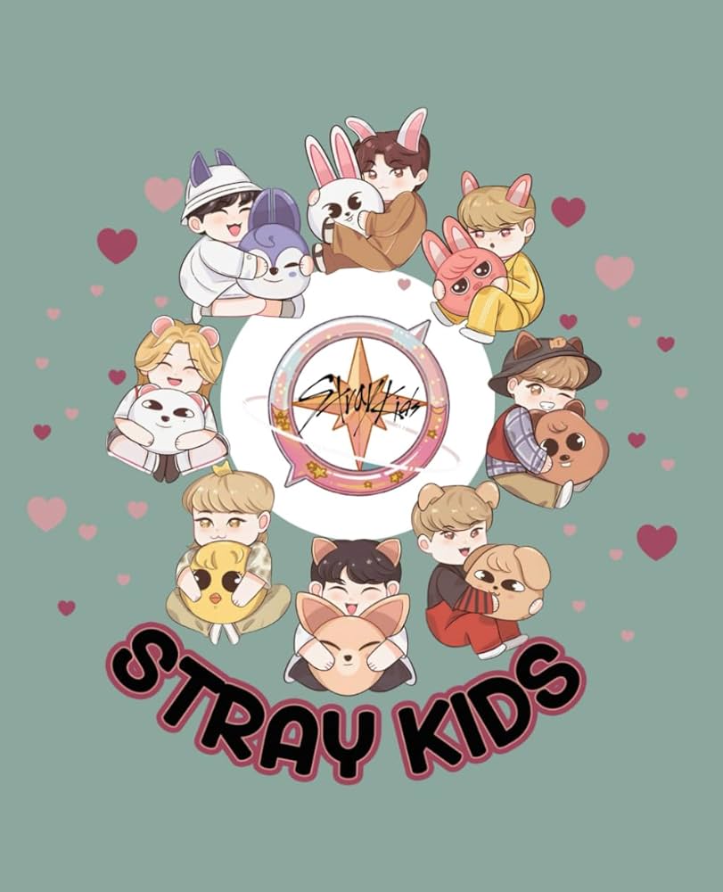 STRAY KIDS Finding SKZ SKZOO pillows: Sage colored 100pg College Lined Composition Notebook: Huxley, Hazel &: Books