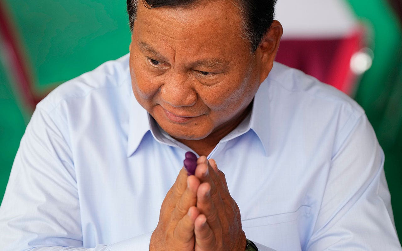 Indonesia defense chief linked to human rights atrocities claims election victory