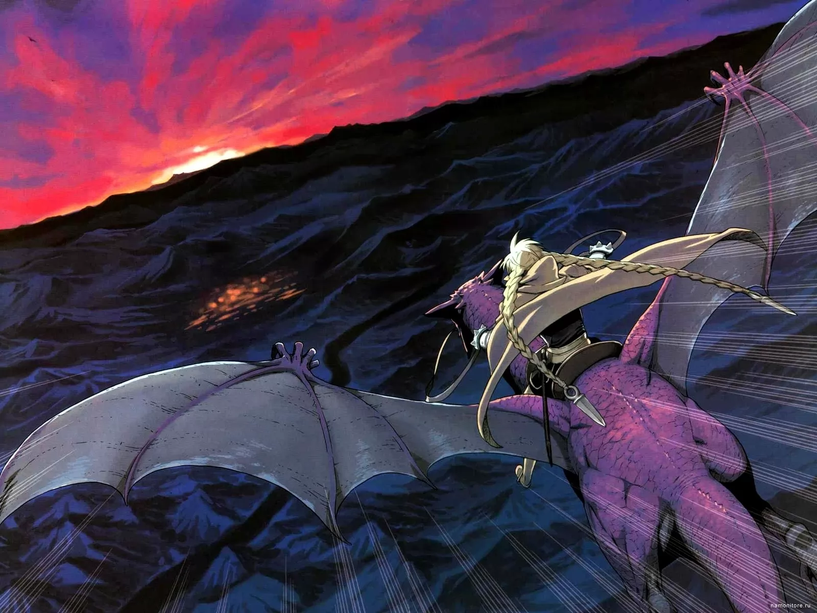 Ubel Blatt, 3D, Anime, Black, Dragon, Drawed, Flight X, Photografies, Photo Wallpaper. Best Quality