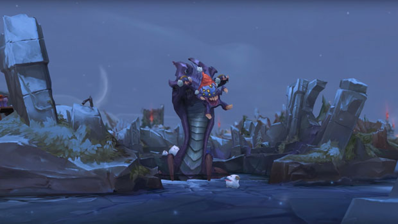 League of Legends' snowy map effects. Rock Paper Shotgun