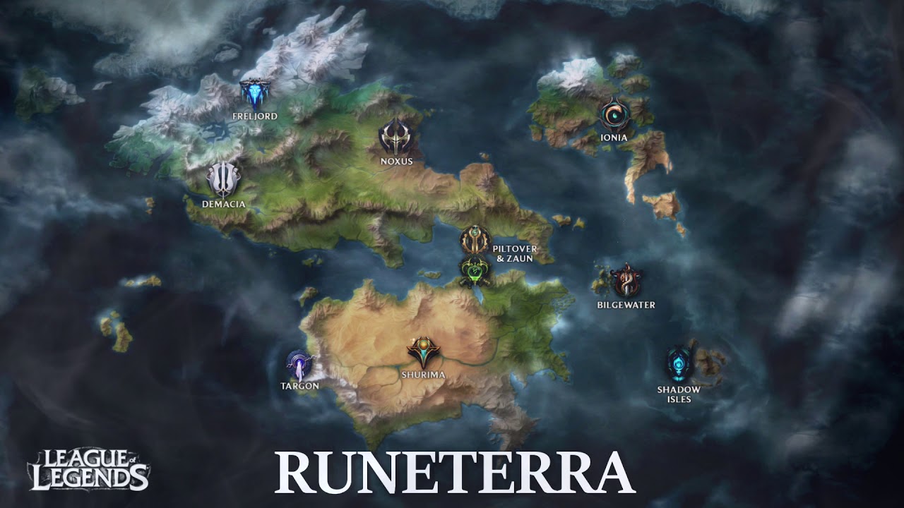LoL Map of Runeterra (Wallpaper Engine)