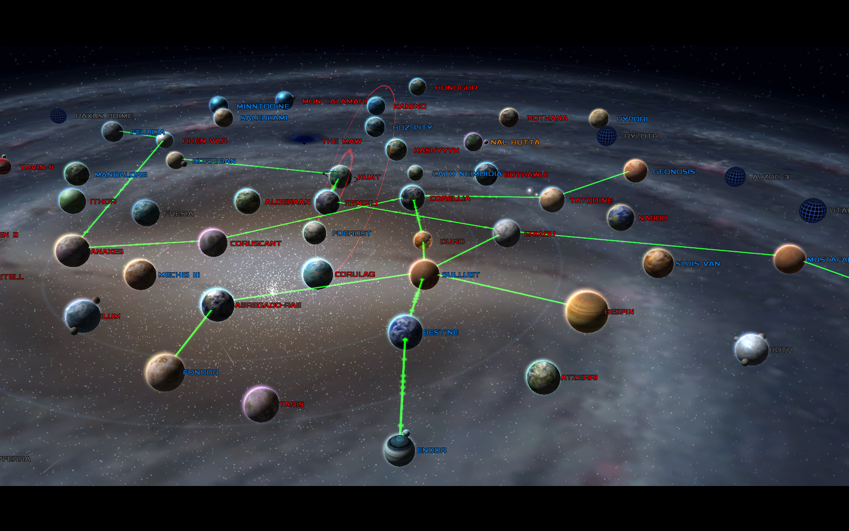 Planets in Empire At War