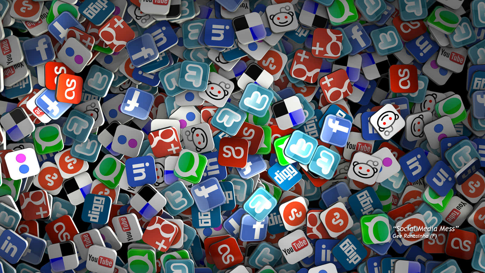 Social Media Icon Wallpaper