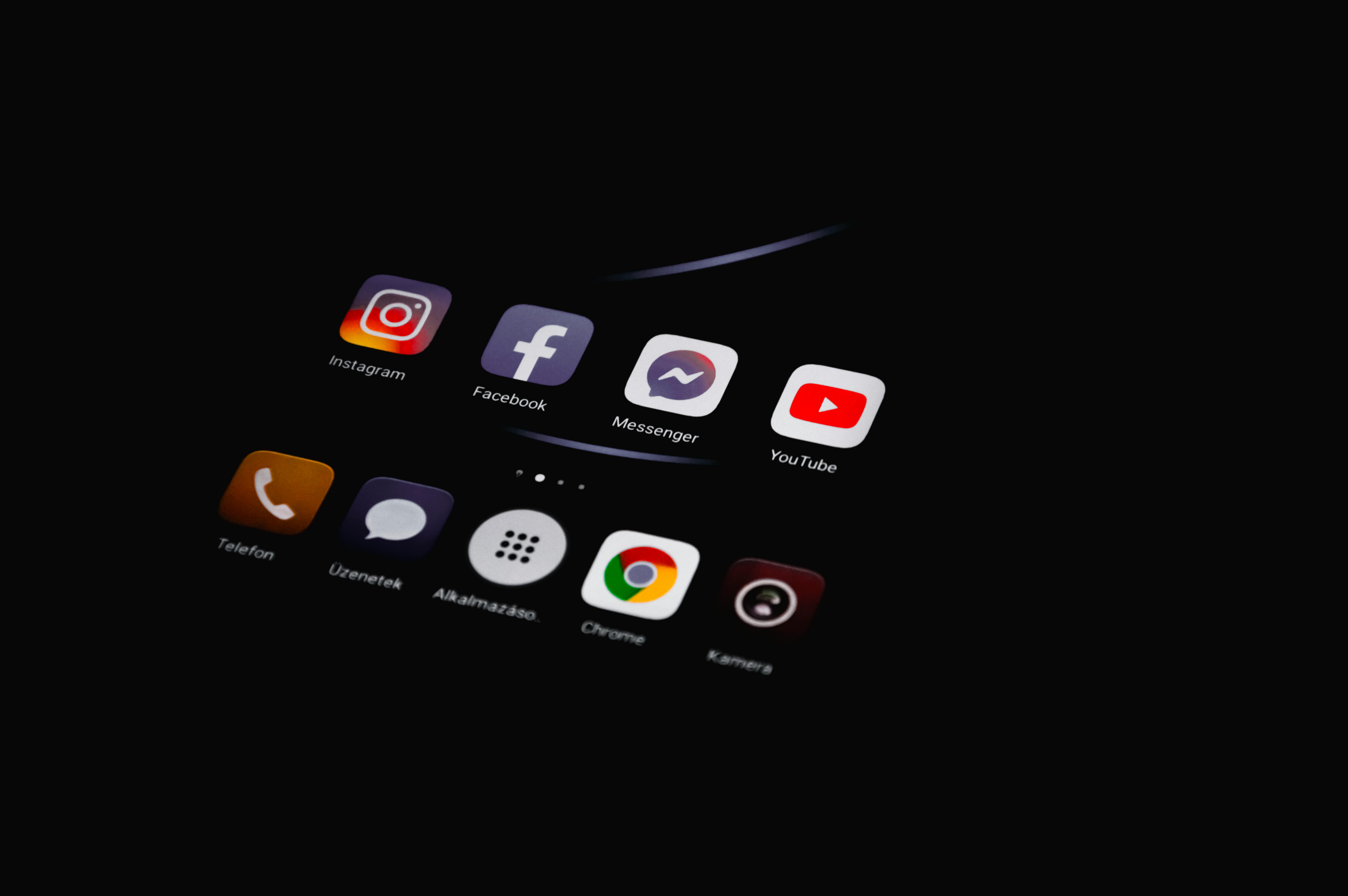 Social Media Icon on Smartphone · Free