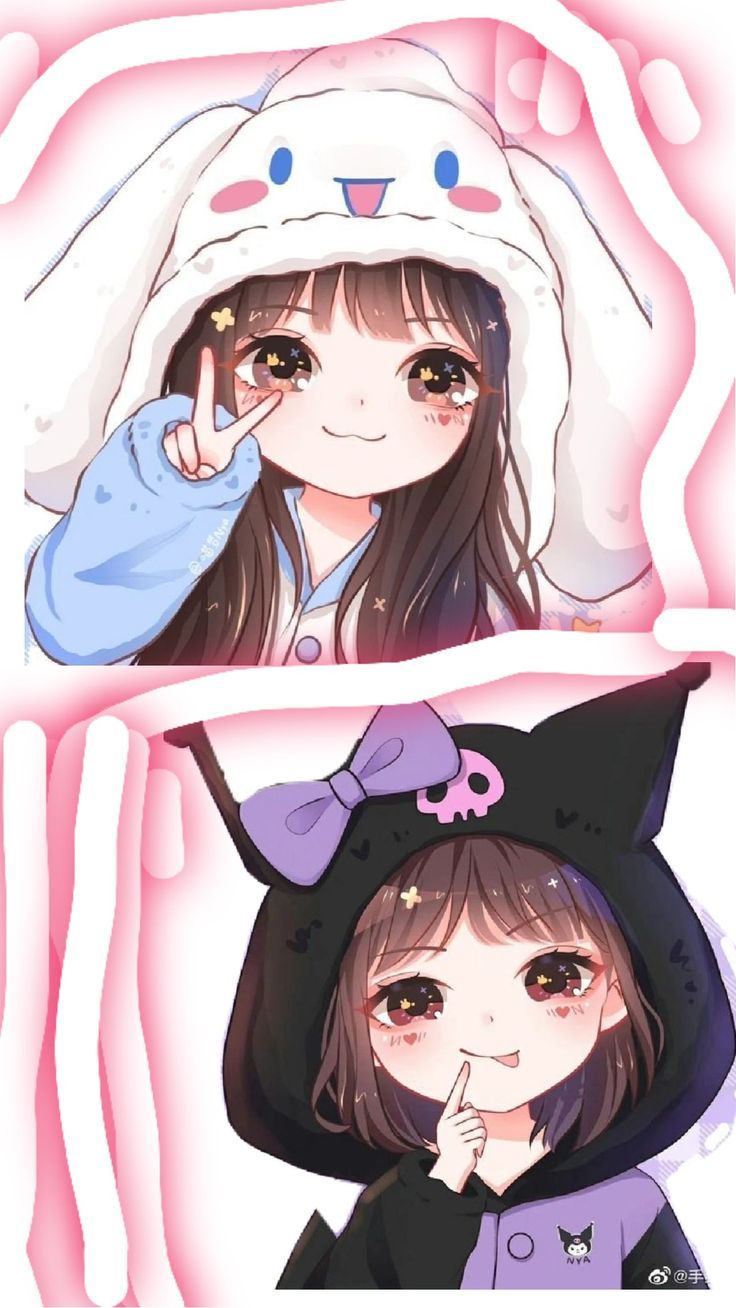 kuromi dan cinnamon roll ❤️