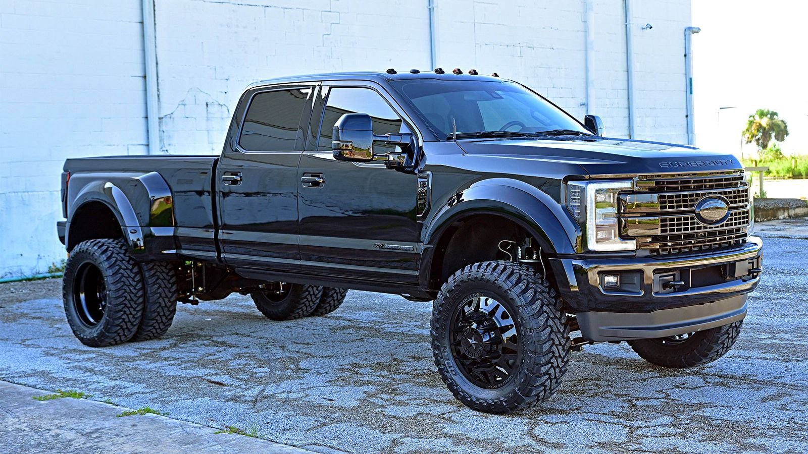 Lifted All Black Ford F 450 Looks Sinister