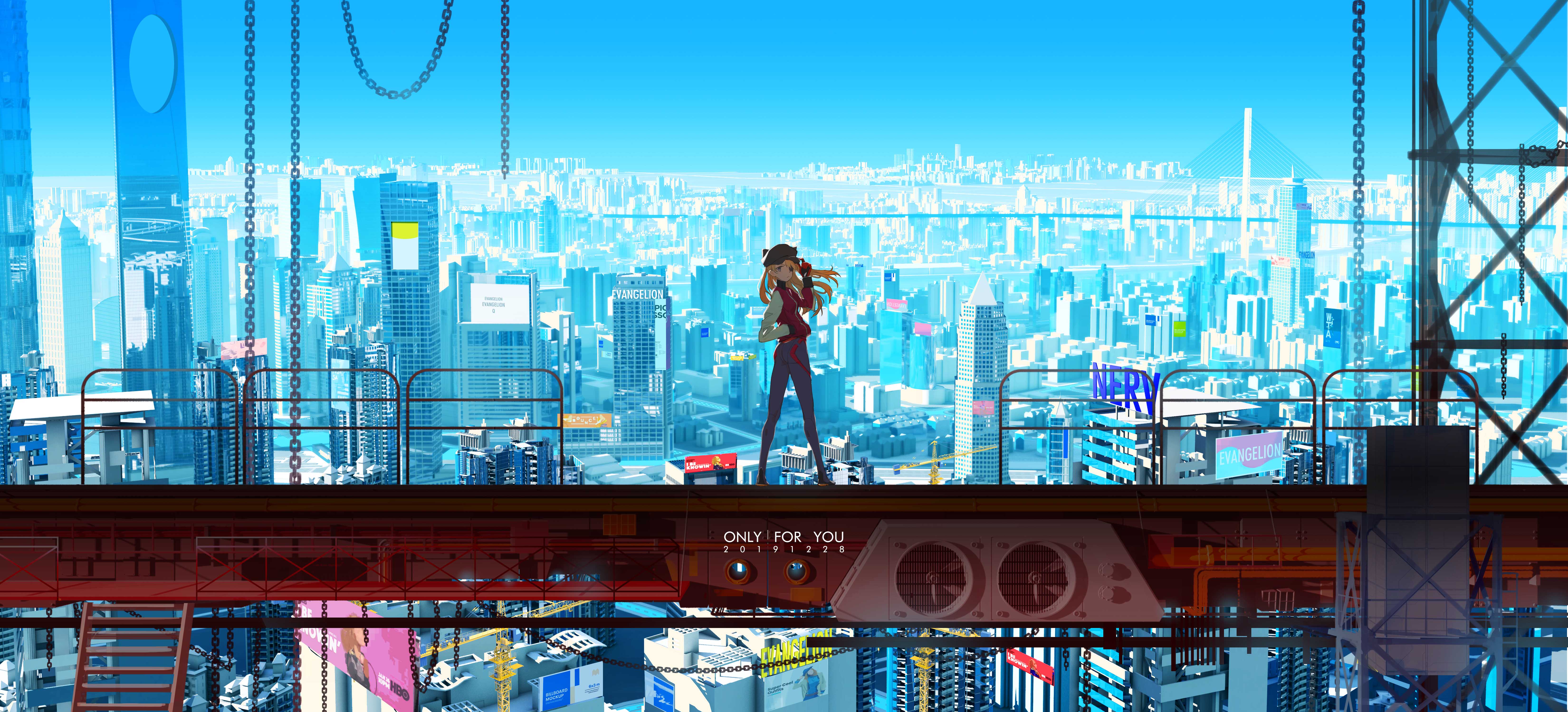Asuka from Neon Genesis Evangelion Anime Wallpaper for Desktop