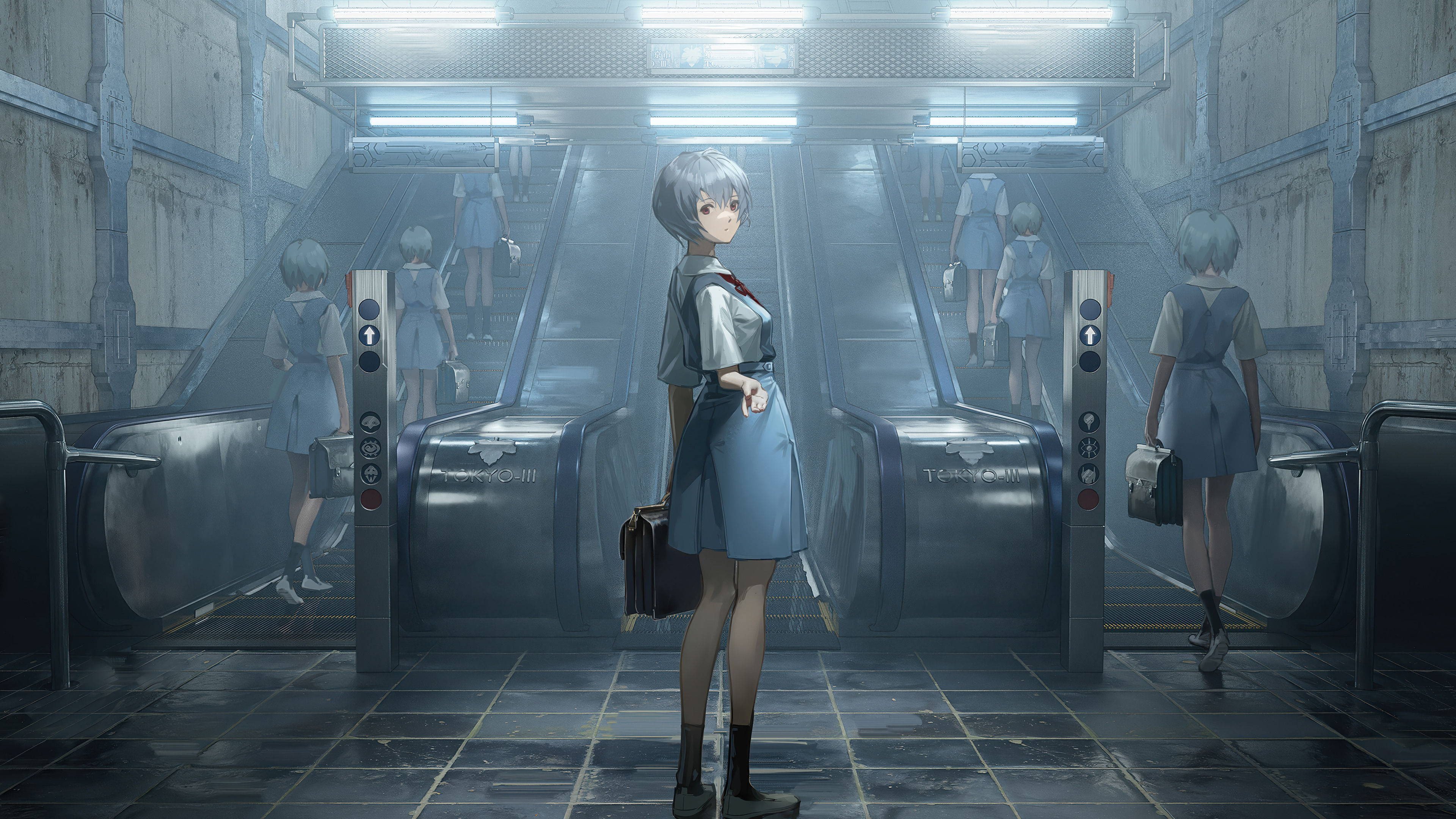 Rei Evangelion Wallpaper 4K HD PC