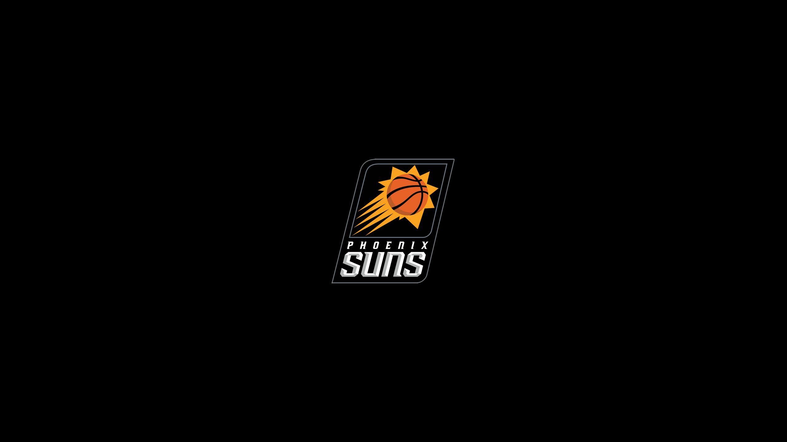 Basketball Crest Emblem Logo NBA Symbol Phoenix Suns Black Background HD Phoenix Suns Wallpaper