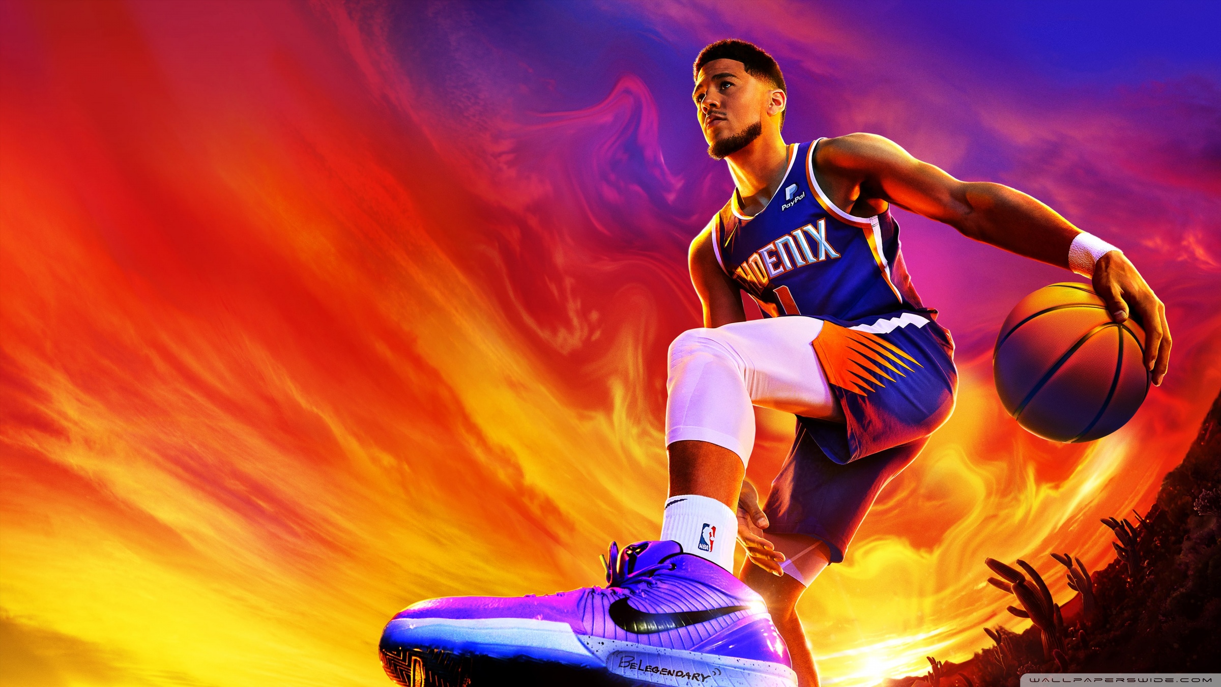 NBA 2K23 Video Game Devin Booker 4K UHD Wallpaper for UltraHD Desktop and TV, Widescreen and UltraWide Display, Smartphone and Tablet Devices