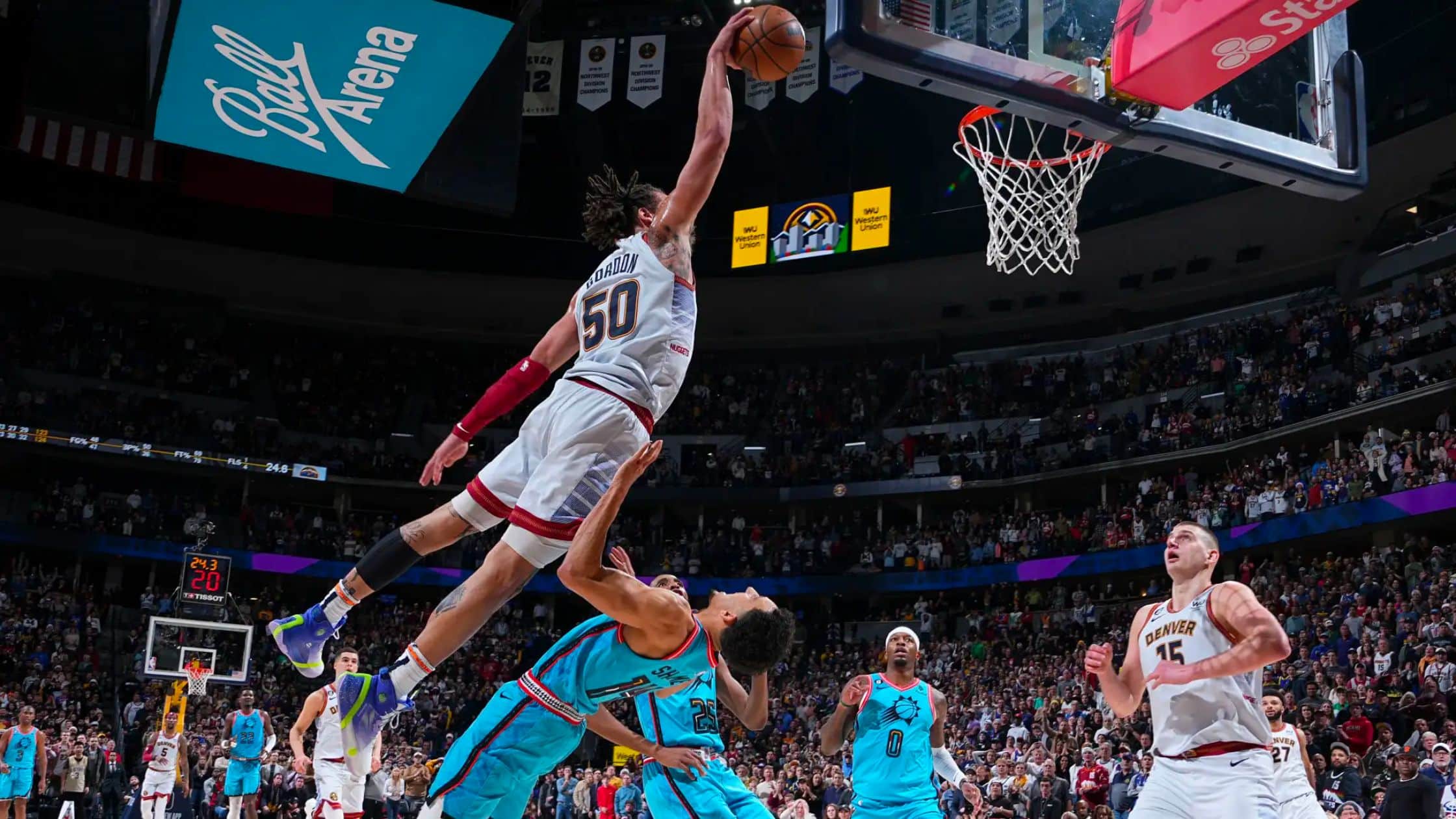 Dunk of the Year: Aaron Gordon posterizes Landry Shamet in Denver Nuggets overtime win over the Phoenix Suns