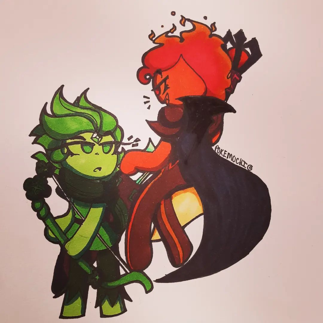 Cookie Run Artbook Archer and Fire Spirit