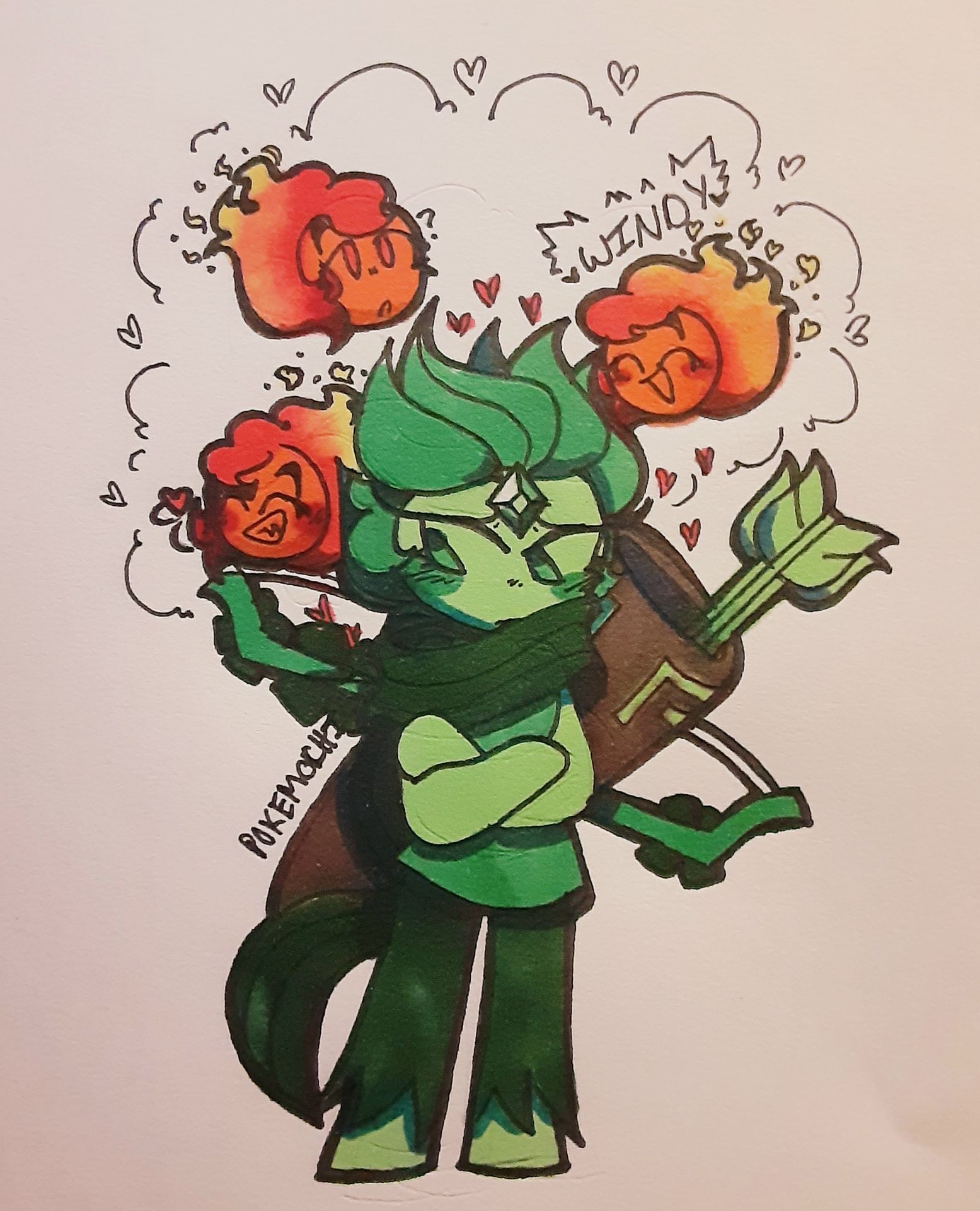 Cookie Run Artbook Archer and Fire Spirit