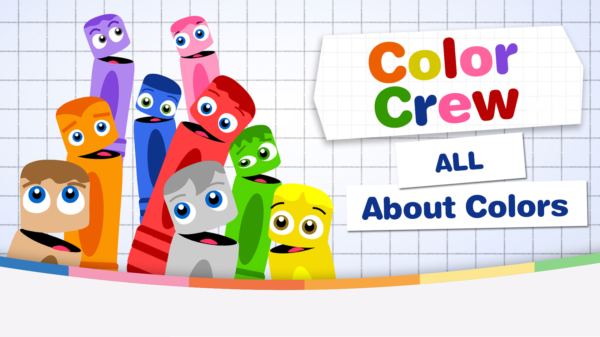 Watch Color Crew about Colors (Spanish audio)