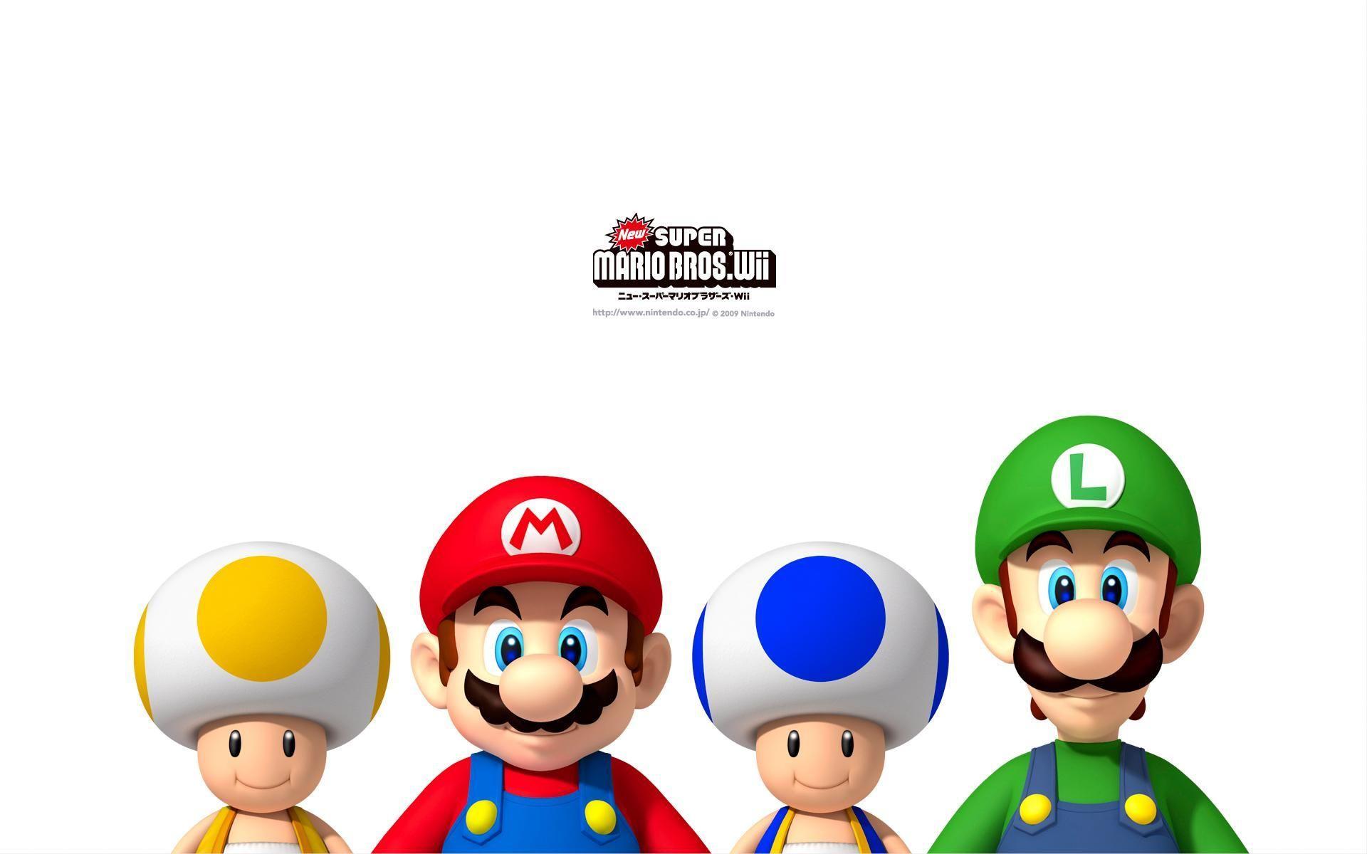 Desktop Wallpaper from Super Mario Games on