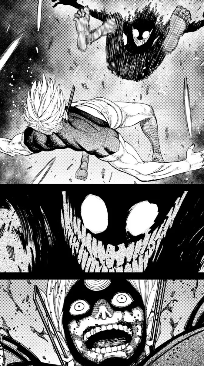 Dandadan Okarun vs evil eye wallpaper