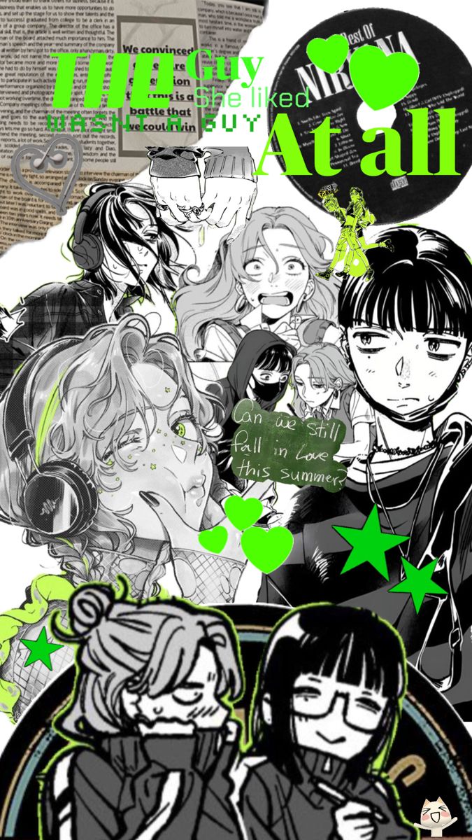 The guy she liked wasn't a guy at all silly little collage. Matching profile picture, Yuri manga, Anime wallpaper