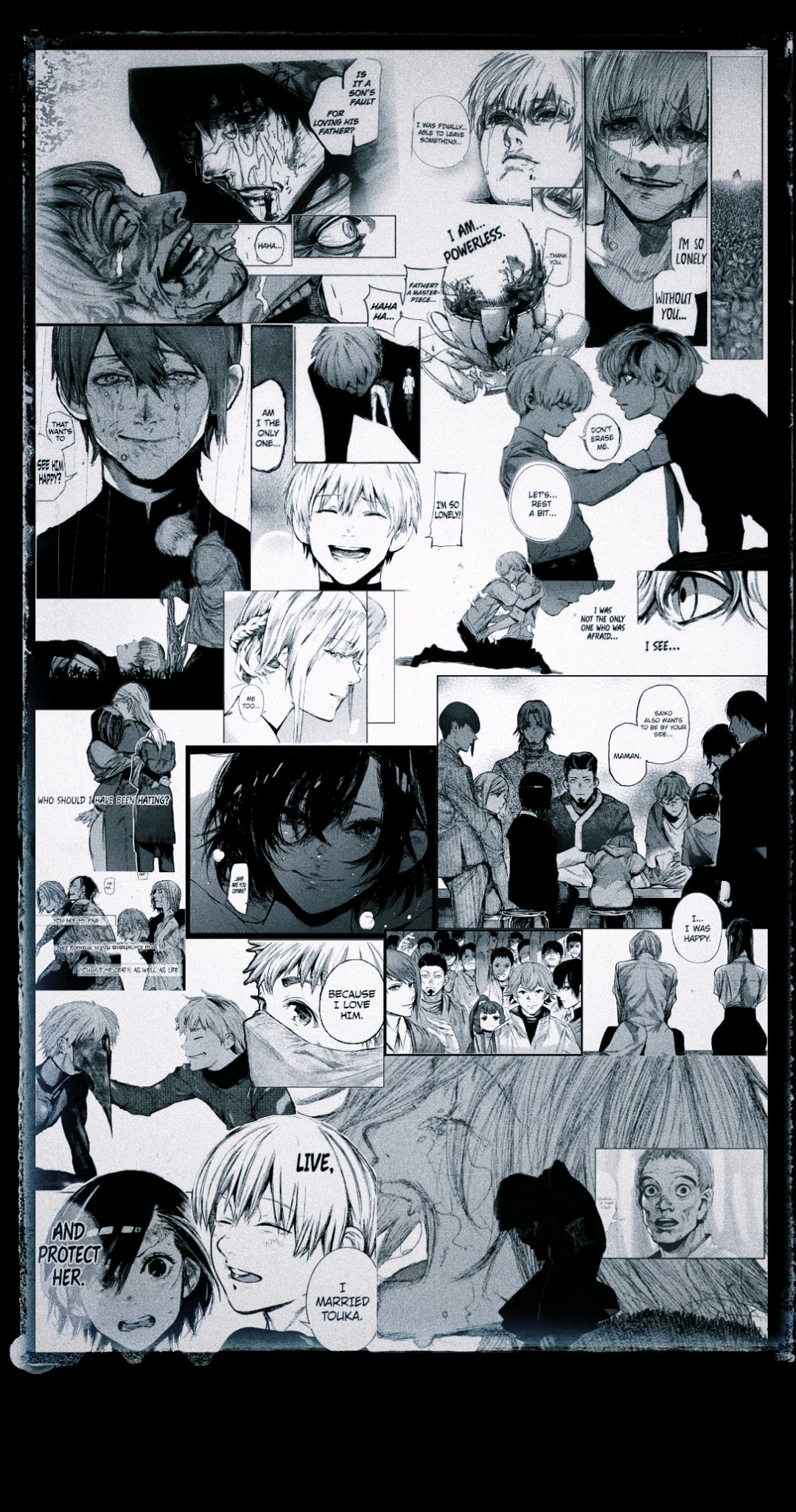 I made a phone wallpaper from the manga and wanted to know what people here think of it