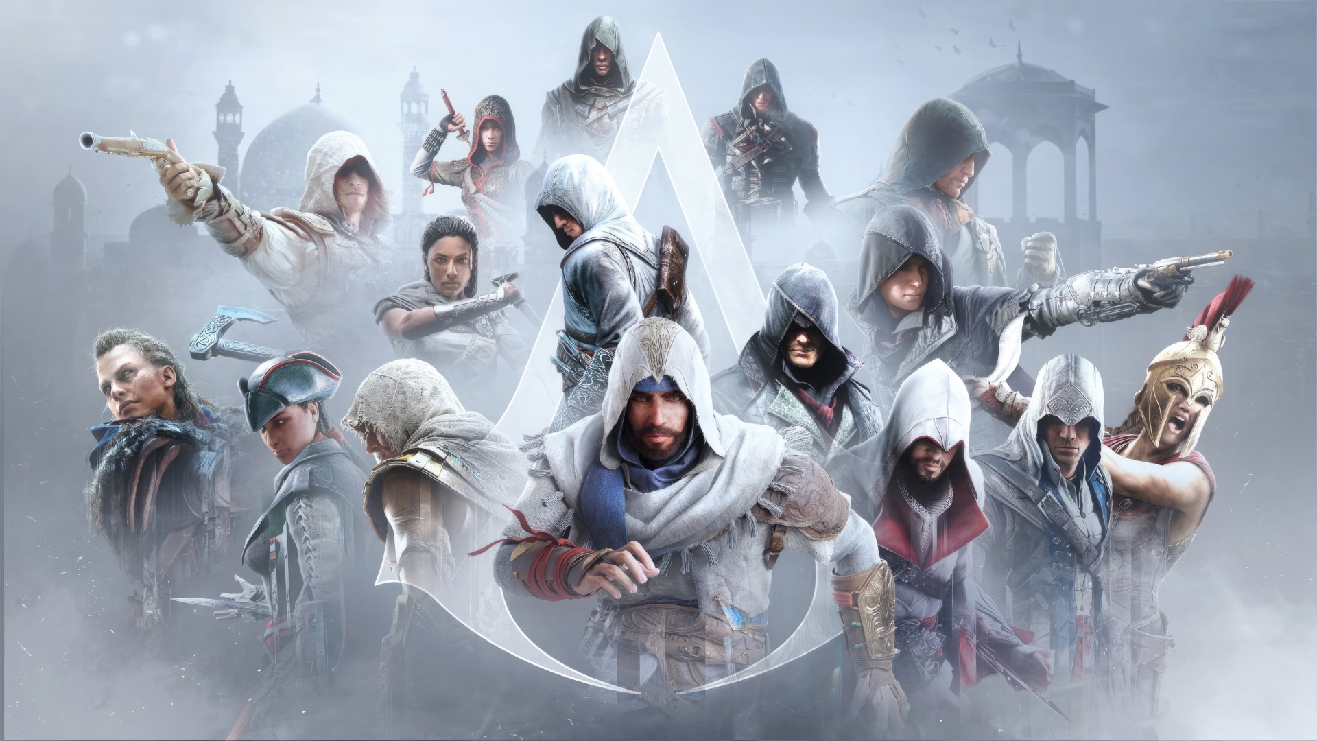 Assassin's Creed Wallpaper 4K, Game Art, Characters