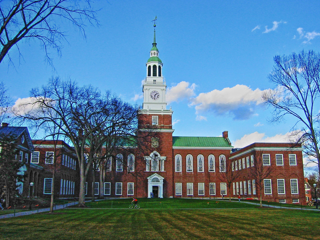 Baker Library at Dartmouth College, New Hampshire. Tonemapp