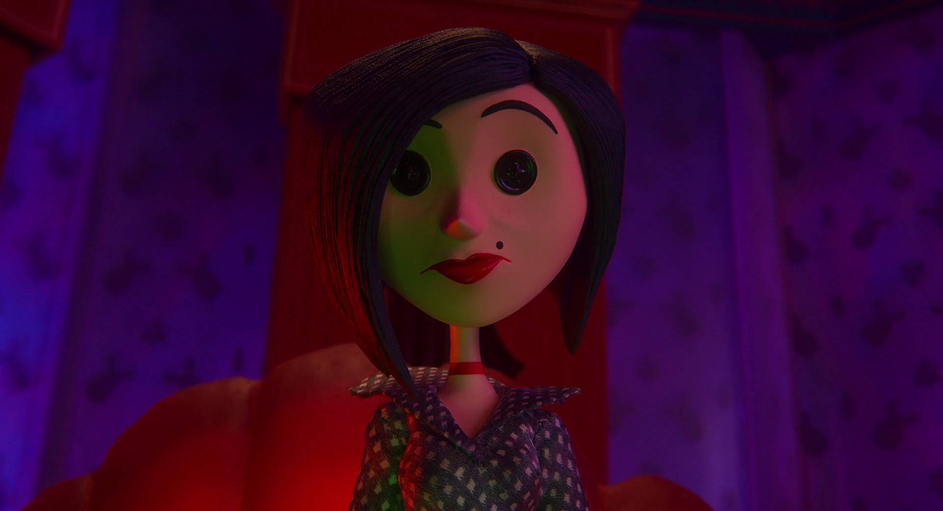 Download Coraline Mother Button Eyes Wallpaper