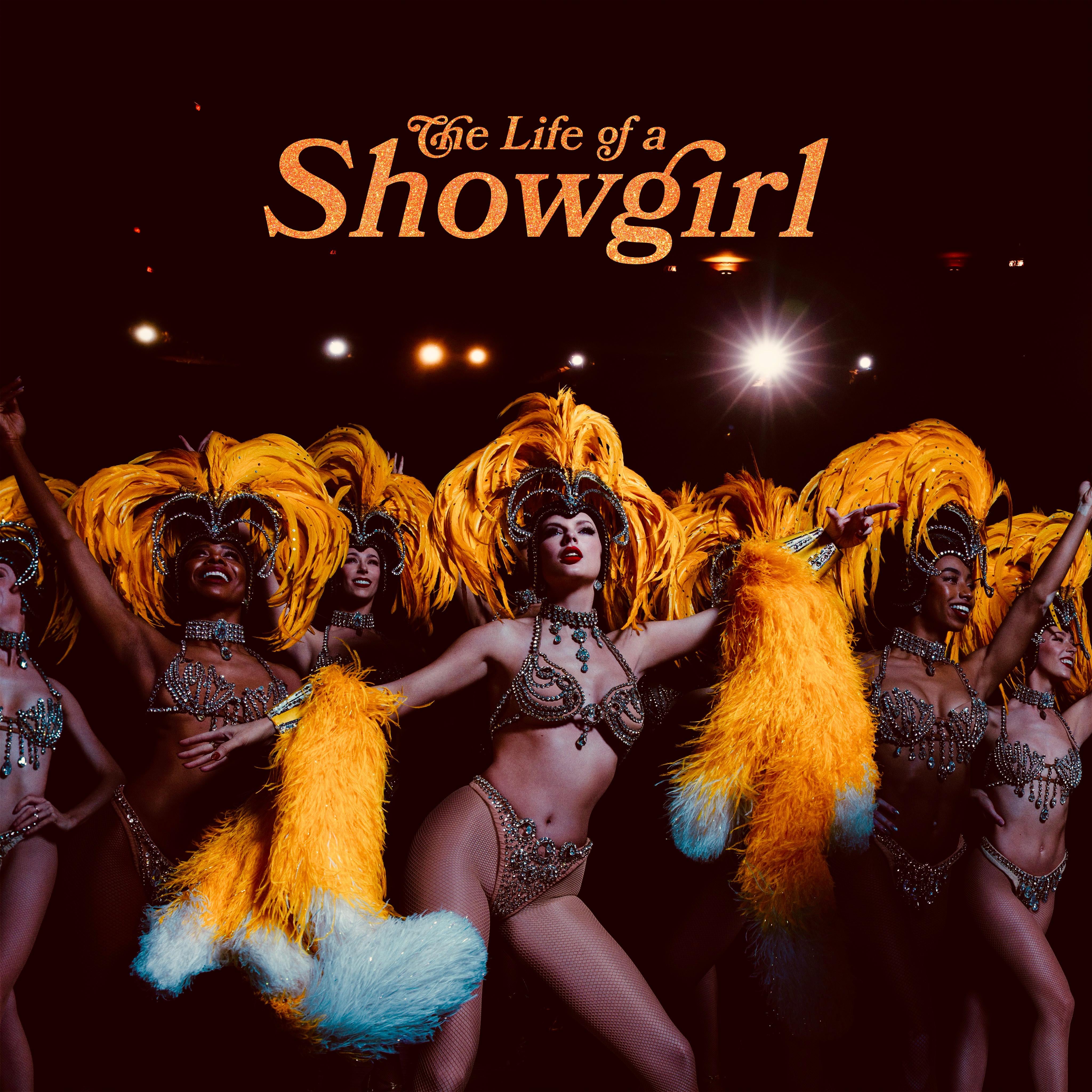 Redesigned the Life of a Showgirl cover with new color grading and font inspired by The Last Showgirl