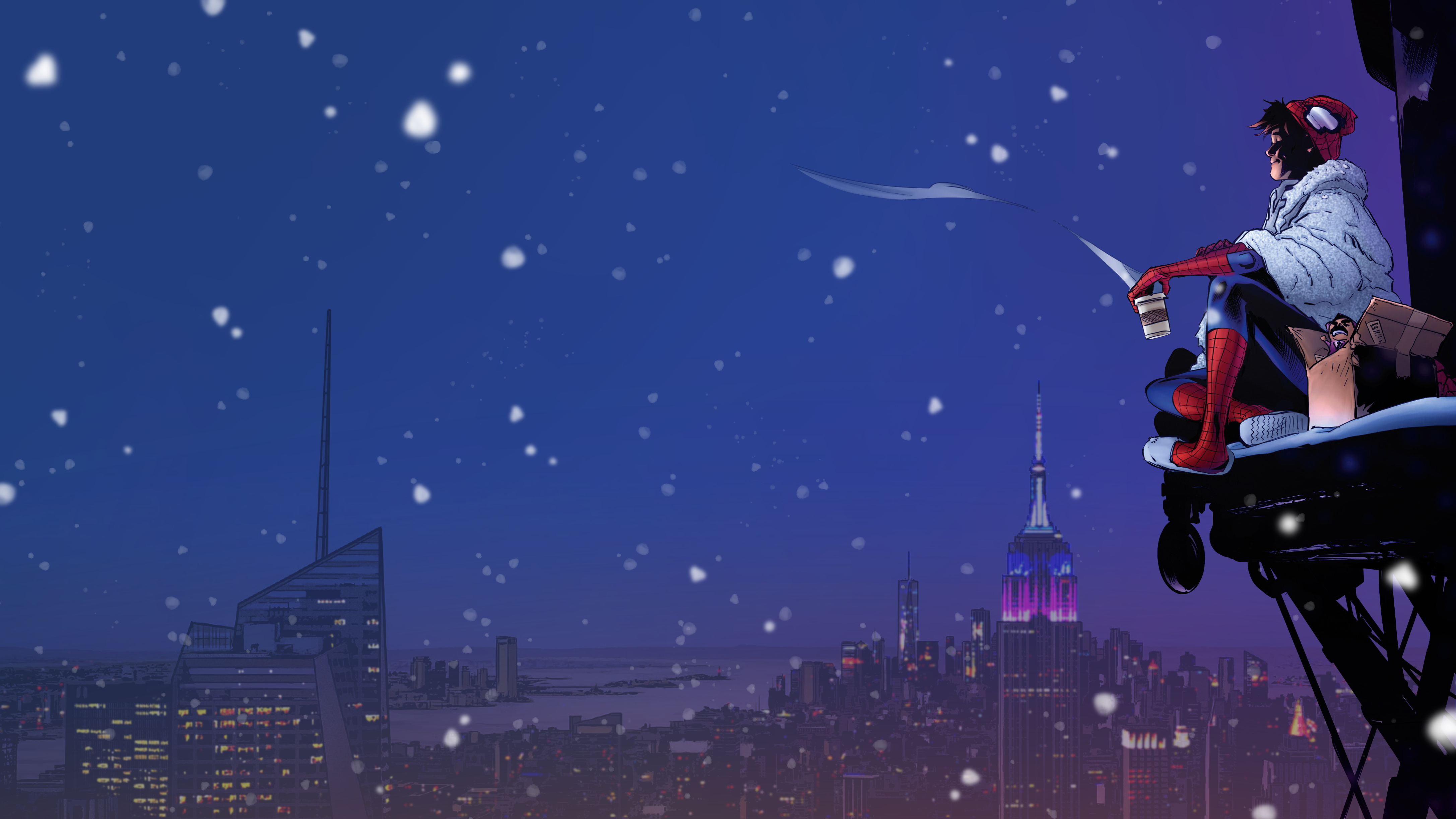 Decided To Turn A Panel From Amazing Spider Man V5 Into A Wallpaper