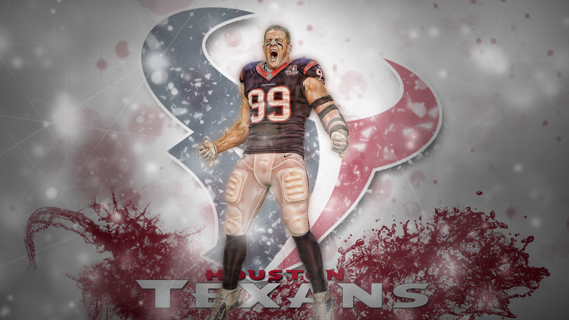 Download Houston Texans J.J. Watt Sports Art
