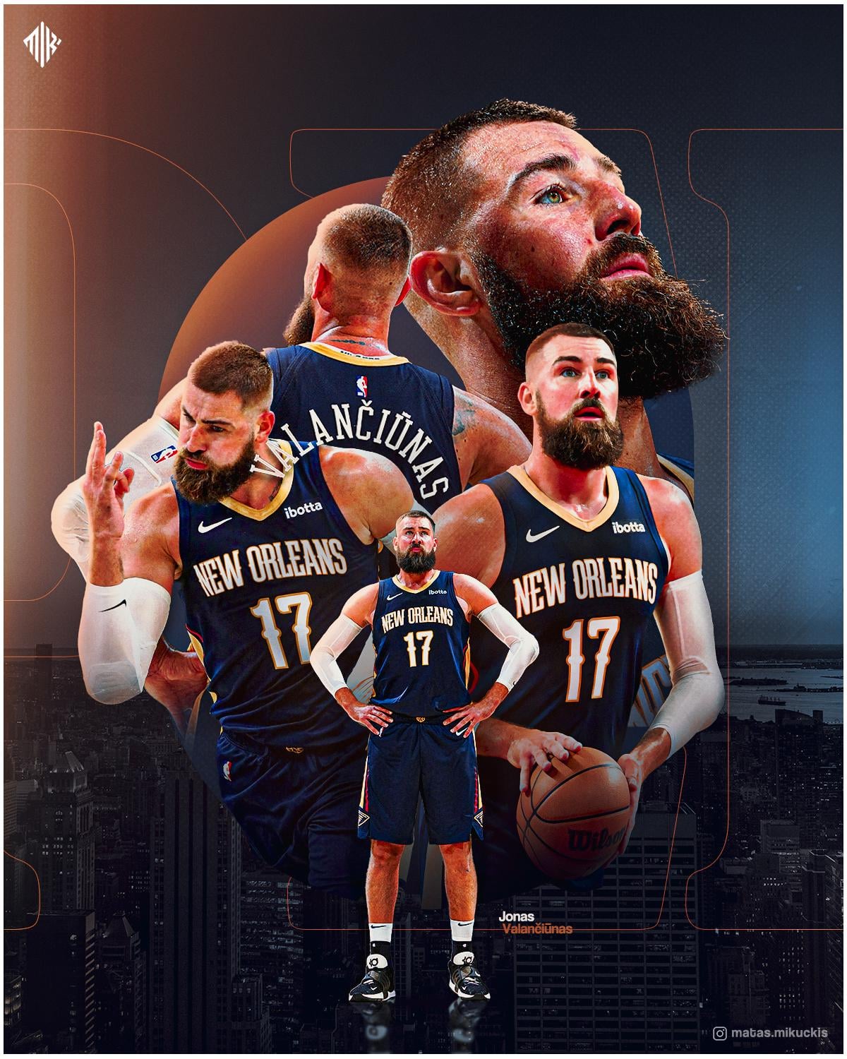 Jonas Valančiūnas.. Poster Design